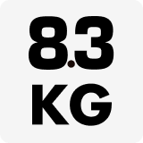 8.3 KG Machine Weight
