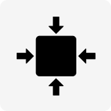 Icon representing the compact and portable nature of the machine.