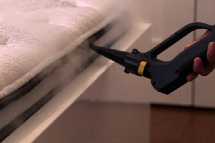 Image illustrating the effective use of Duplex steam cleaning machines for deep cleaning and sanitising mattresses in various settings.