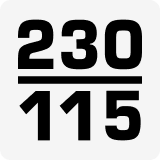 230 by 115 voltage