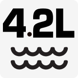 4.2L Duplex 340 Water Capacity