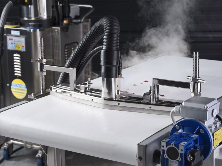 Image shows the conveyor Belt Cleaning System