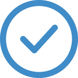 Check icon symbolising approval and quality assurance, representing the reliability and high standards of the Duplex Lithium Hybrid commercial floor steam cleaning machine.