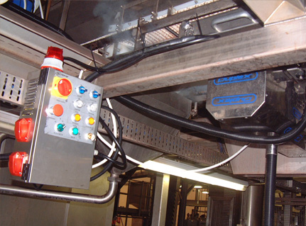 Control panel of Duplex Cleaning Machines' Conveyor Belt Cleaning Syste