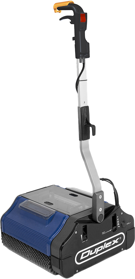 The Duplex 420 floor scrubber efficiently tackling various cleaning challenges.