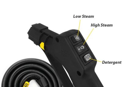 The Jetsteam Evo Detergent steam cleaner, designed for total control over steam cleaning tasks, ensuring optimal results on every surface.