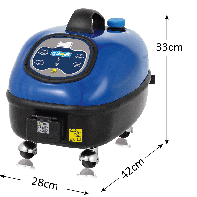 The Jetsteam Evo Water steam cleaner, combining compact design with powerful steam cleaning capabilities.