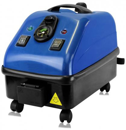 Jetsteam Tosca steam cleaner in action, effectively cleaning tile and grout