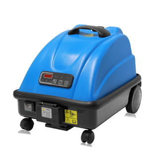 Close-up view of a Jetsteam Maxi steam cleaner.