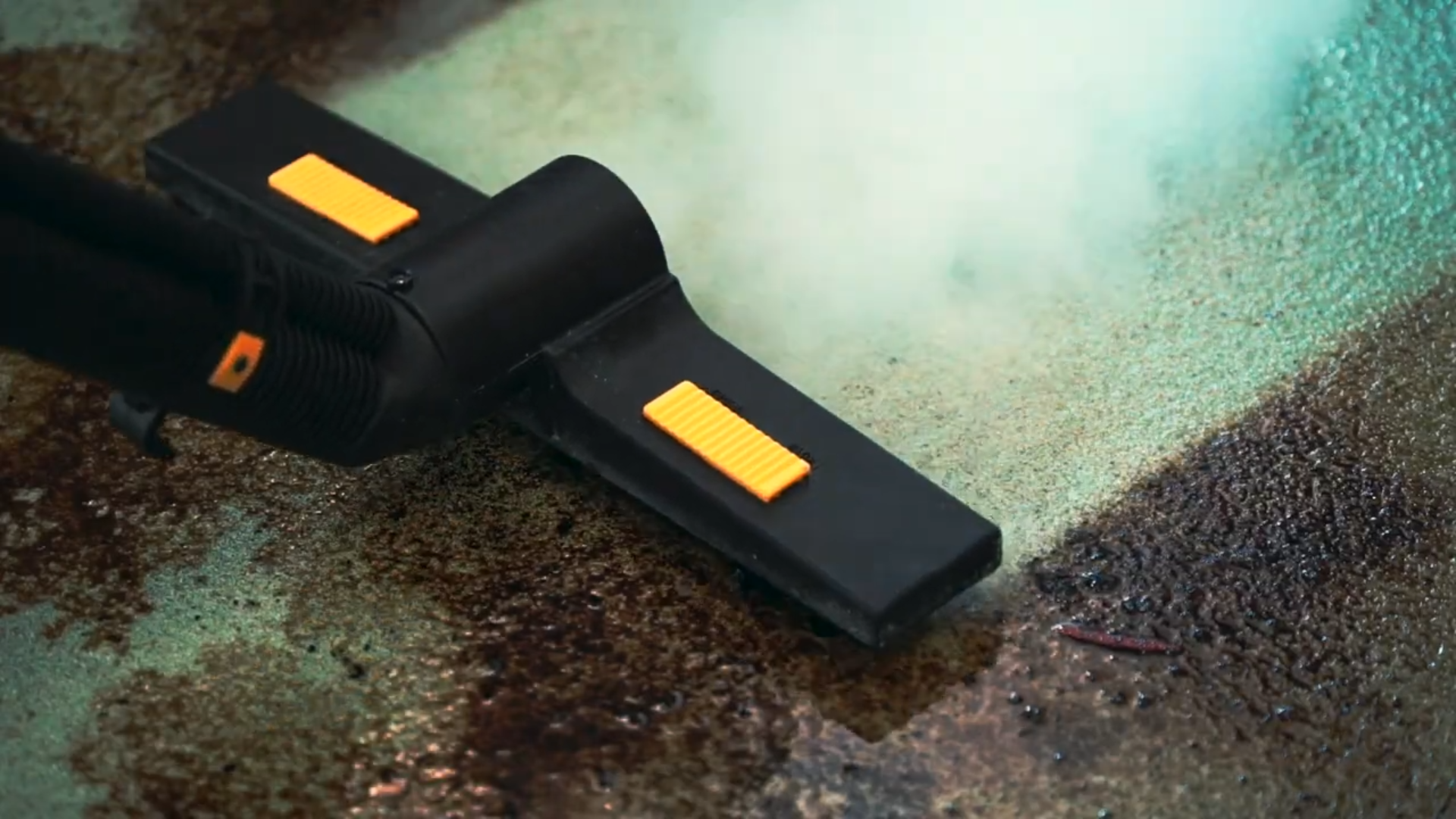 Image showcasing the Thermoglide Steam Mop, a versatile system for sanitising and cleaning floors, walls, and ceilings with superheated dry steam.