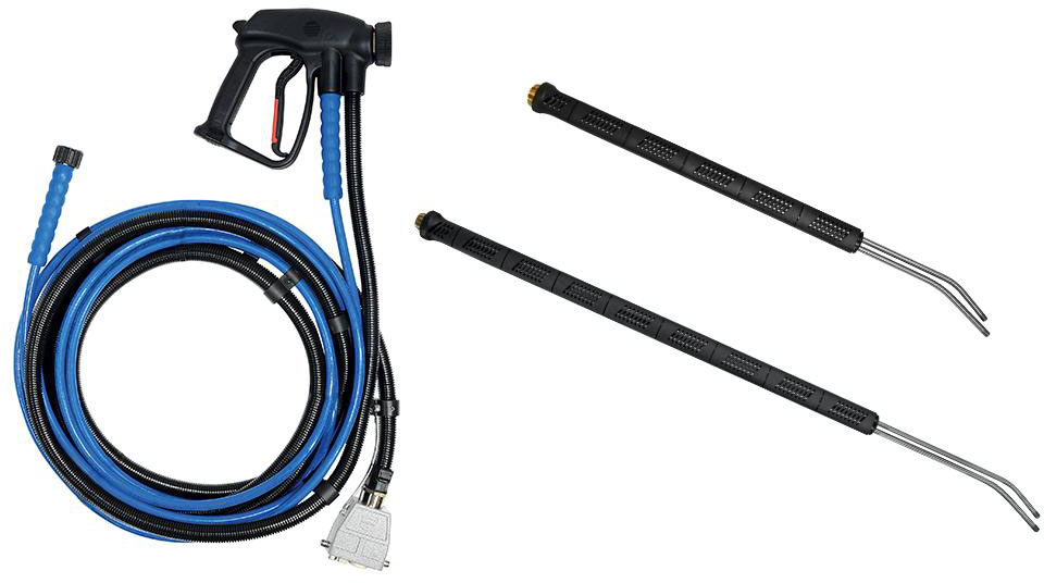 Image of Geyser 2 Kit for the Duplex Commercial and Industrial Vacuum Cleaners. Steam accessories are designed for high temperatures of 10 bar and 180°C, paired with high-pressure water at 150 bar.