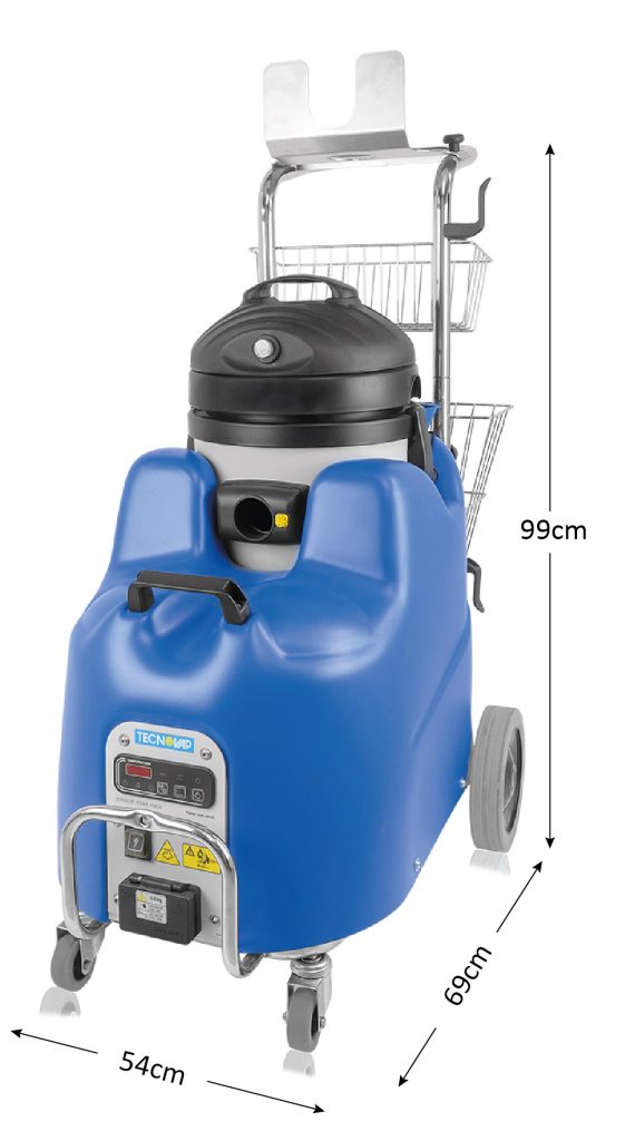 Jetvac Maxi steam cleaner highlights its key features for efficient and effective cleaning.