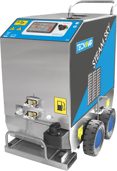 Image showcasing the 'Steam Sky' system, a part of the Steam Weed Control Removal technology, designed for high-efficiency weed management in outdoor spaces.