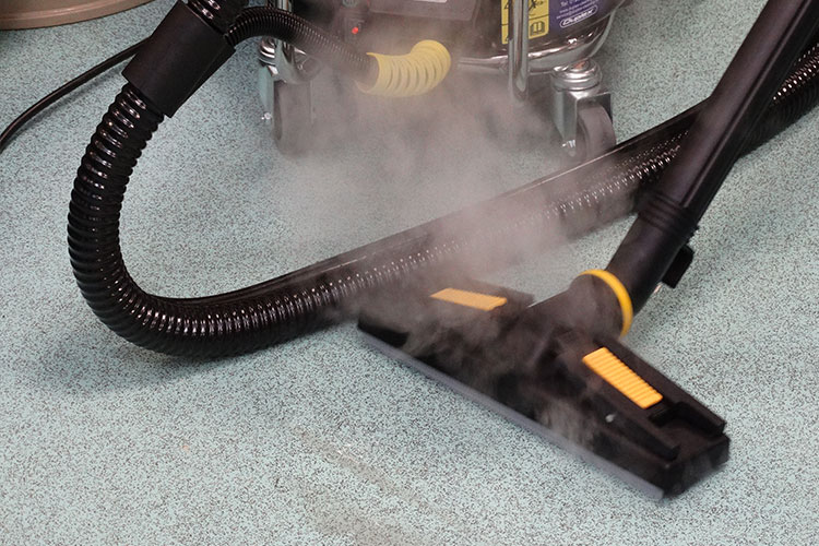 Image showcasing Duplex's versatile floor scrubber, ideal for deep cleaning and removing grime from hard and safety floors in caravan parks.