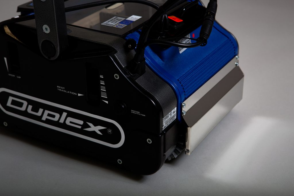 Image highlighting the Duplex Steam Kit, an innovative attachment that converts a Duplex Floorscrubber into a deep-cleaning steamer for various floor types.