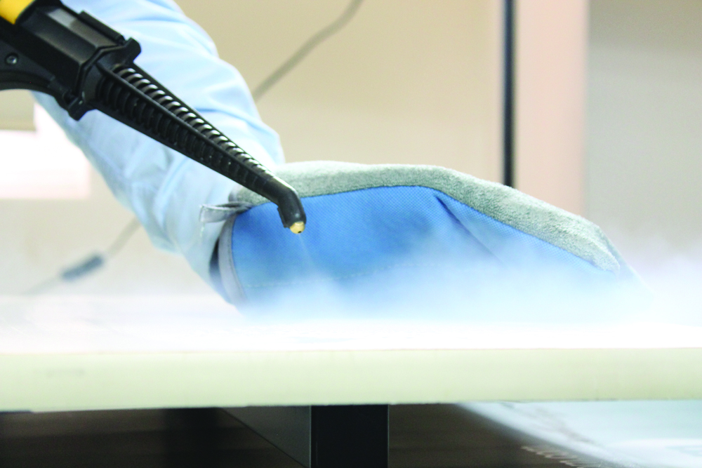 Image illustrating the effectiveness of hospital cleaning practices in rapidly reducing the transmission of viruses and pathogens.