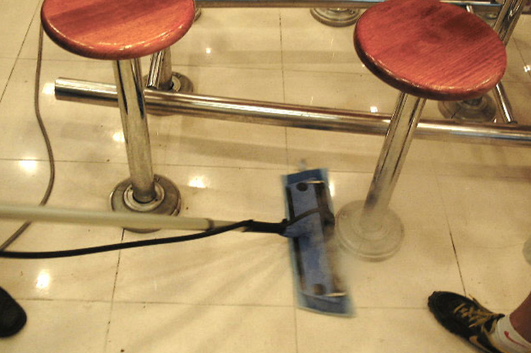 Image depicting Duplex Cleaning Machines' solutions for hygienic and efficient cleaning of floors and food preparation areas in cinema and theatre kitchens and kiosks.