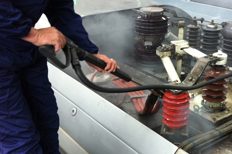 Image showcasing the meticulous process of detail cleaning for engineering equipment, emphasising precision and thoroughness.