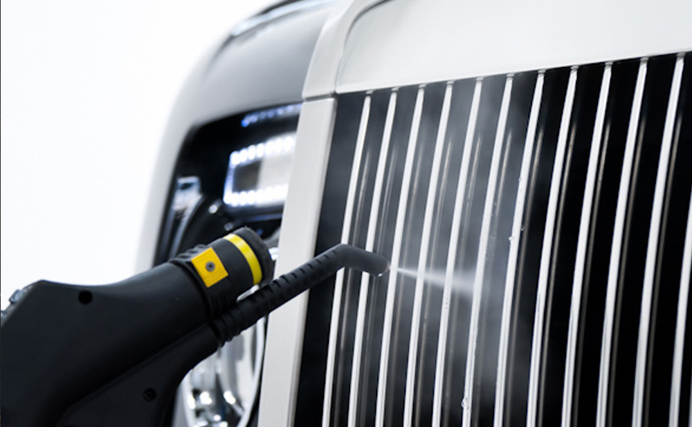 Image illustrating advanced cleaning solutions being used on farm and dairy vehicles to ensure thorough cleanliness and maintenance.