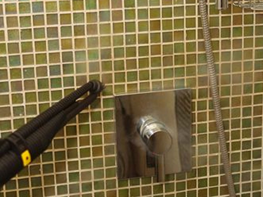 Image depicting Duplex Cleaning Machines' specialised approach to cleaning grout lines and tiles in massage and day spa environments.