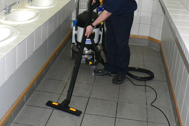 Image showcasing Duplex Cleaning Machines' effective bathroom cleaning solutions for sports and fitness centres, emphasising minimal water usage and thermal sanitisation.