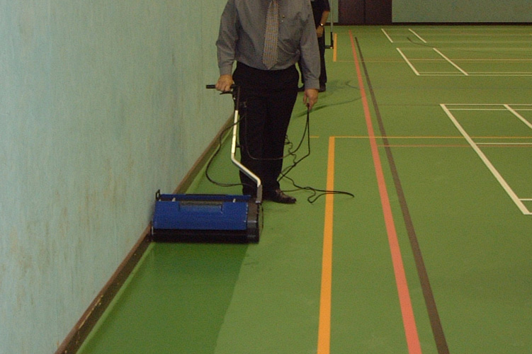 Image showcasing Duplex Cleaning Machines' equipment designed for efficient cleaning of large surface areas, suitable for sports and fitness centres.