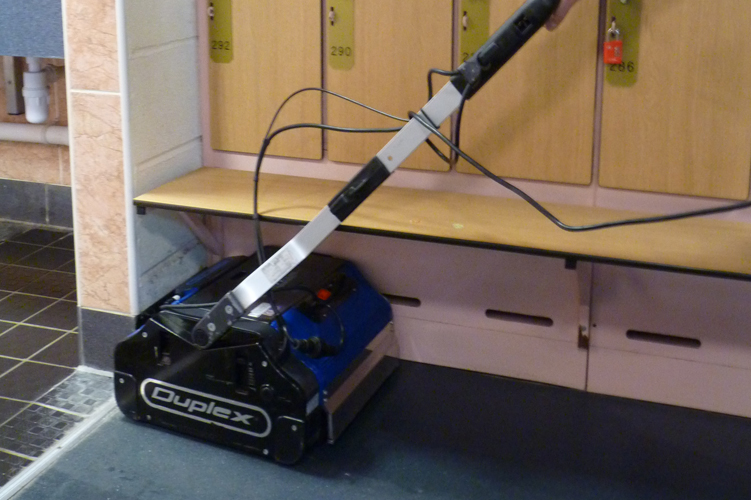 Image illustrating Duplex Cleaning Machines' efficient cleaning solutions for bathrooms and changerooms in swimming centres, ensuring top-level hygiene.