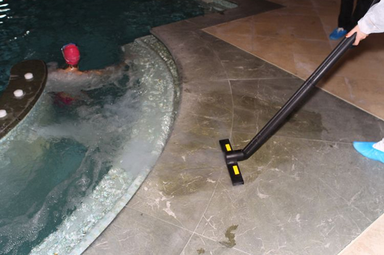 Image showcasing Duplex Cleaning Machines' effective floor and surface cleaning technology in swimming centres for enhanced hygiene.