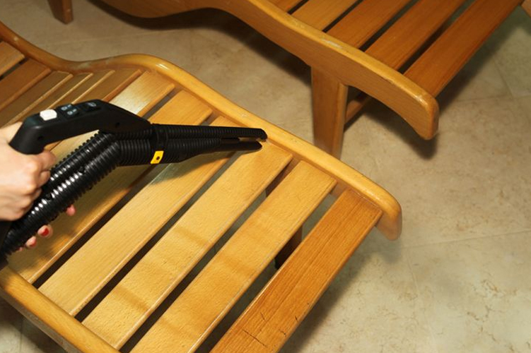 Image demonstrating Duplex Cleaning Machines' solutions for cleaning and sanitising furniture in swimming centres, ensuring a hygienic environment.