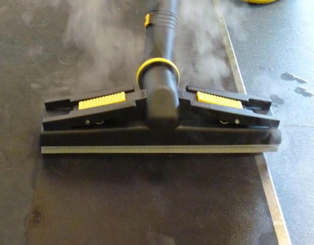 Image showcasing the routine cleanliness maintenance and preventative disinfection processes in a veterinary clinic using Duplex Cleaning Machines.
