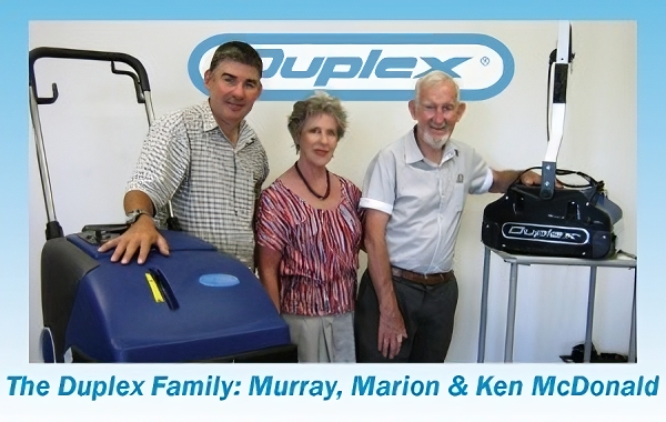 The founding family behind Duplex Cleaning Machines, showcasing their commitment to innovation and excellence in the cleaning industry.