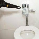 Steam cleaning accommodation bathrooms including toilets