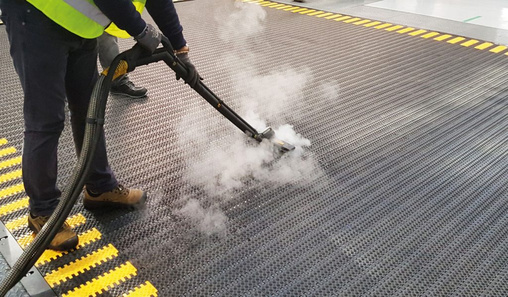 Entrepreneurs launching an industrial cleaning service with Duplex Cleaning Machines' advanced technology.