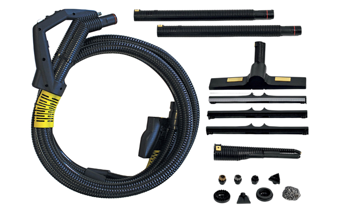 The Jetvac Major steam cleaner, showcasing its industrial-strength tools designed for the toughest cleaning challenges.