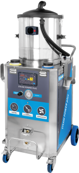 The Steam Pressure Plus Cleaner, producing refined, superheated dry steam for safe and effective industrial cleaning.