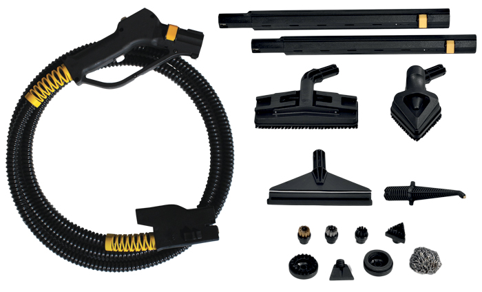 Image of the Jetsteam Maxi July Kit, featuring various components for enhanced commercial steam cleaning.