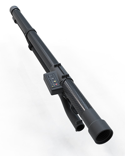 Image demonstrating the user-focused safety features of the Tess High Ceiling Vacuum Cleaner in operation.
