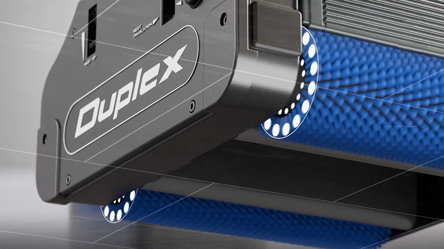 Cordless commercial floor scrubber equipped with a lightweight Lithium battery and a squeegee for flexible cleaning. Featuring dual contra-rotating cylindrical brushes that boost cleaning effectiveness by 40% in a single sweep, this machine ensures high performance and increased productivity in commercial floor steam cleaning. Maintain peak performance with routine service.