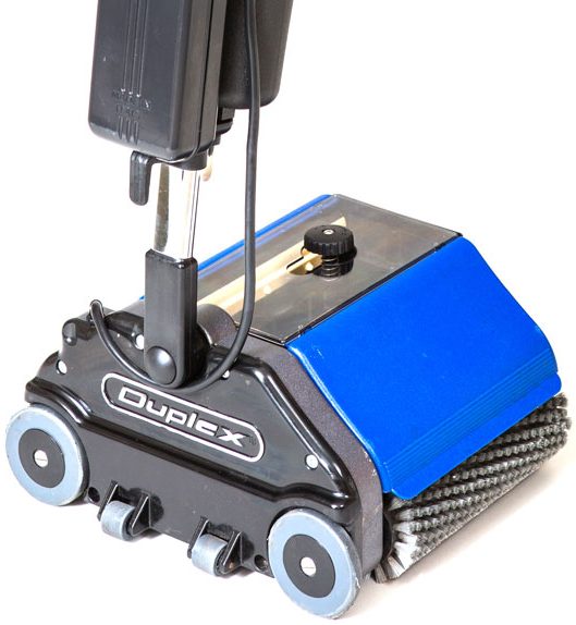 Close-up of the Duplex Lithium Floor Cleaner, highlighting its compact and efficient design.