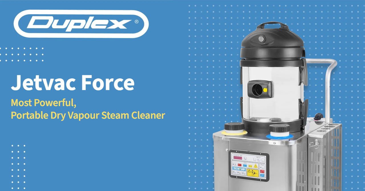 Jetvac force steam vacuum cleaner for industrial use banner