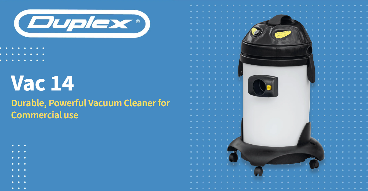 Vac 14 commercial vacuum cleaner banner