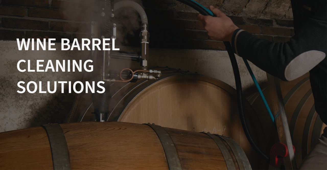 Wine barrel cleaning solutions banner