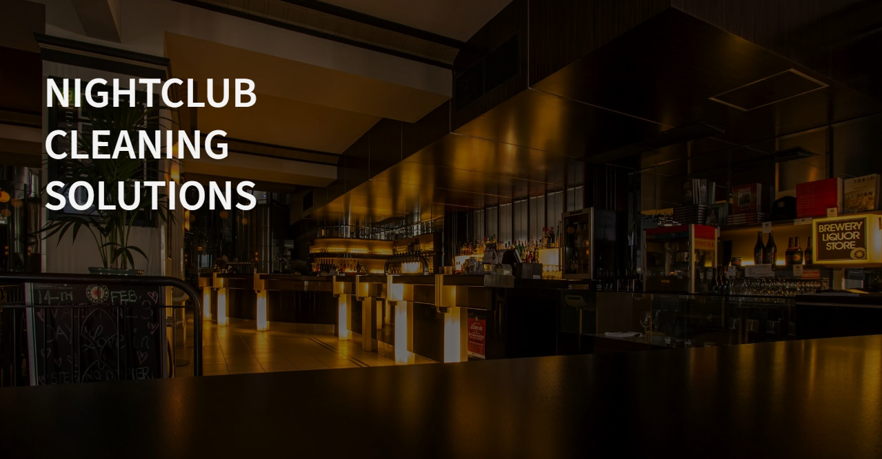 Nightclub cleaning solutions banner