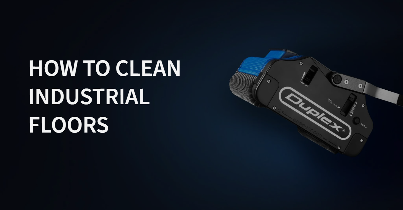How to clean industrial floors banner