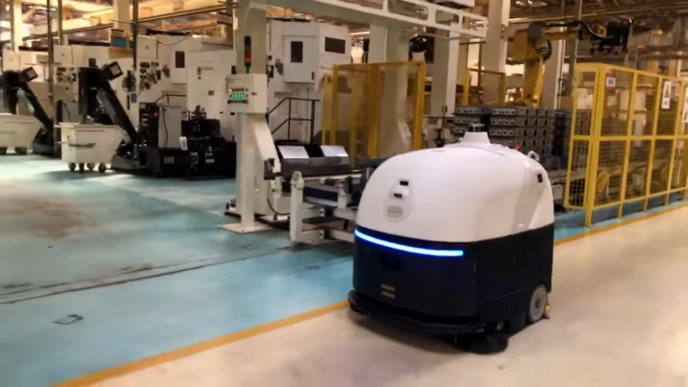 FloorBotics at Food Manufacturing Site Facility